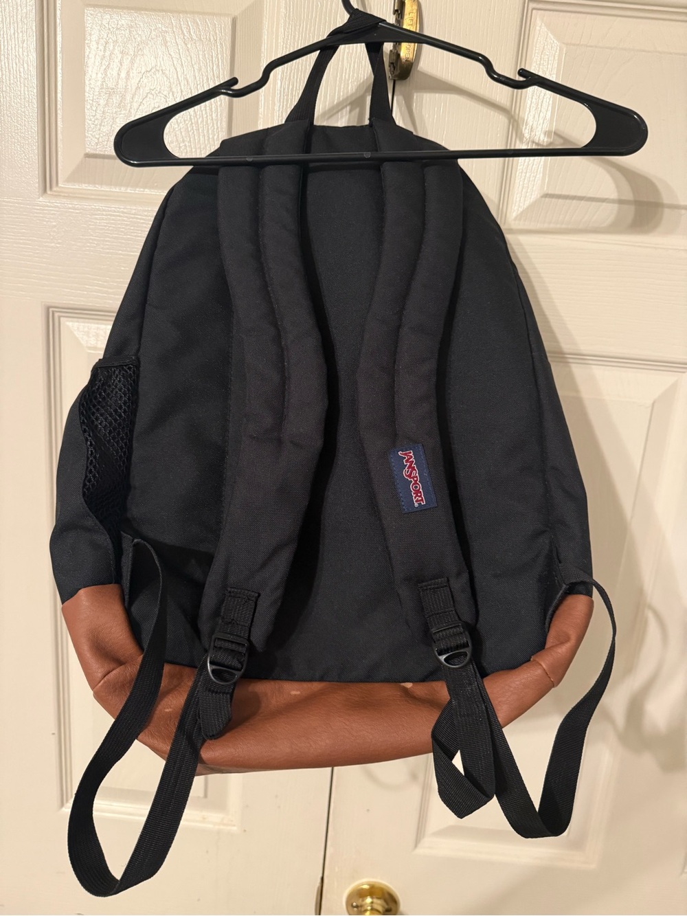 Jansport Black Backpack with Brown Base Accent - Picture 3 of 5